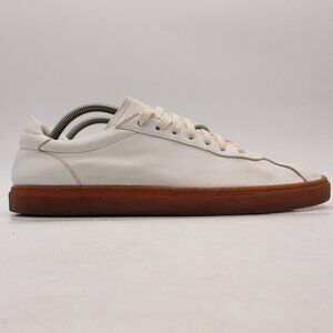 M. Gemi White and Brown Sneakers
